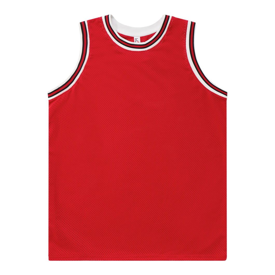 Basketball Jersey - Red / White / Black