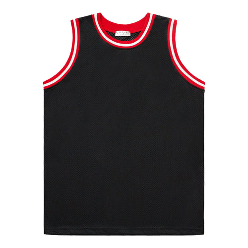 Basketball Jersey - Black / Red / White
