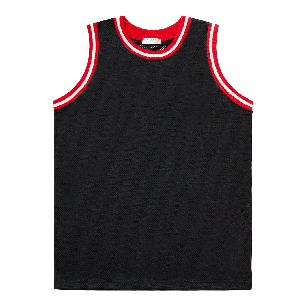 Basketball Jersey - Black / Red / White