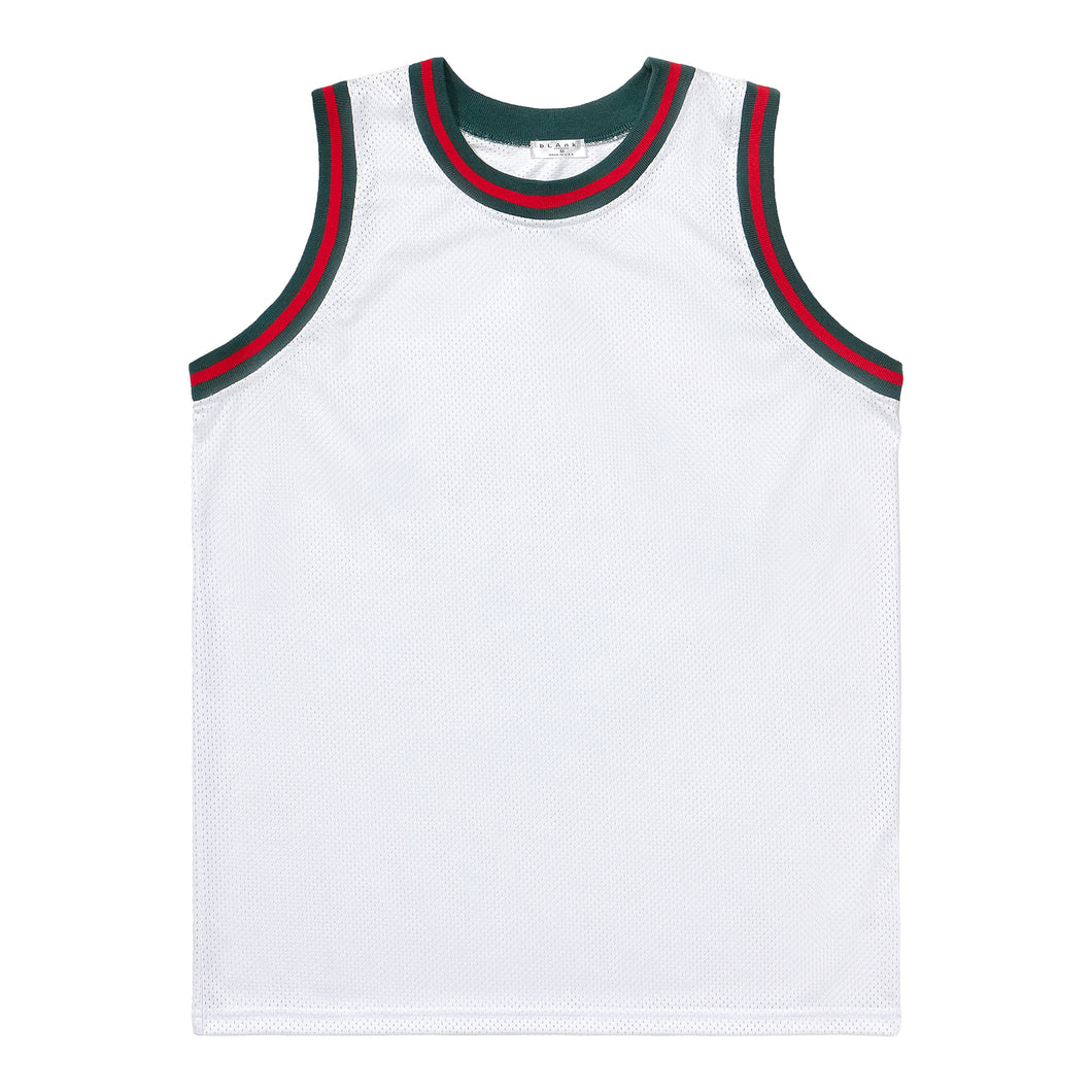 Basketball Jersey - White / Green / Red