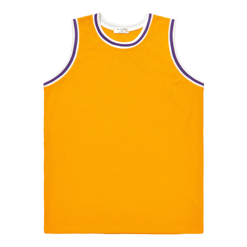 Basketball Jersey - Gold / Purple / Whites